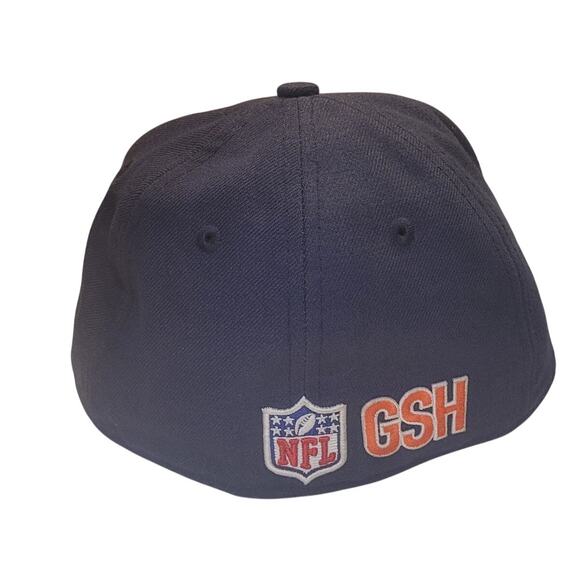 Chicago Bears NFL "GSH" Navy Fitted Hat New Era 59FIFTY Size 6 7/8 EUC - Picture 5 of 8